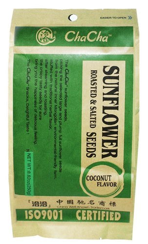 ChaCha Sunflower Roasted and Salted Seeds (Coconut Flavor) 18bags one case