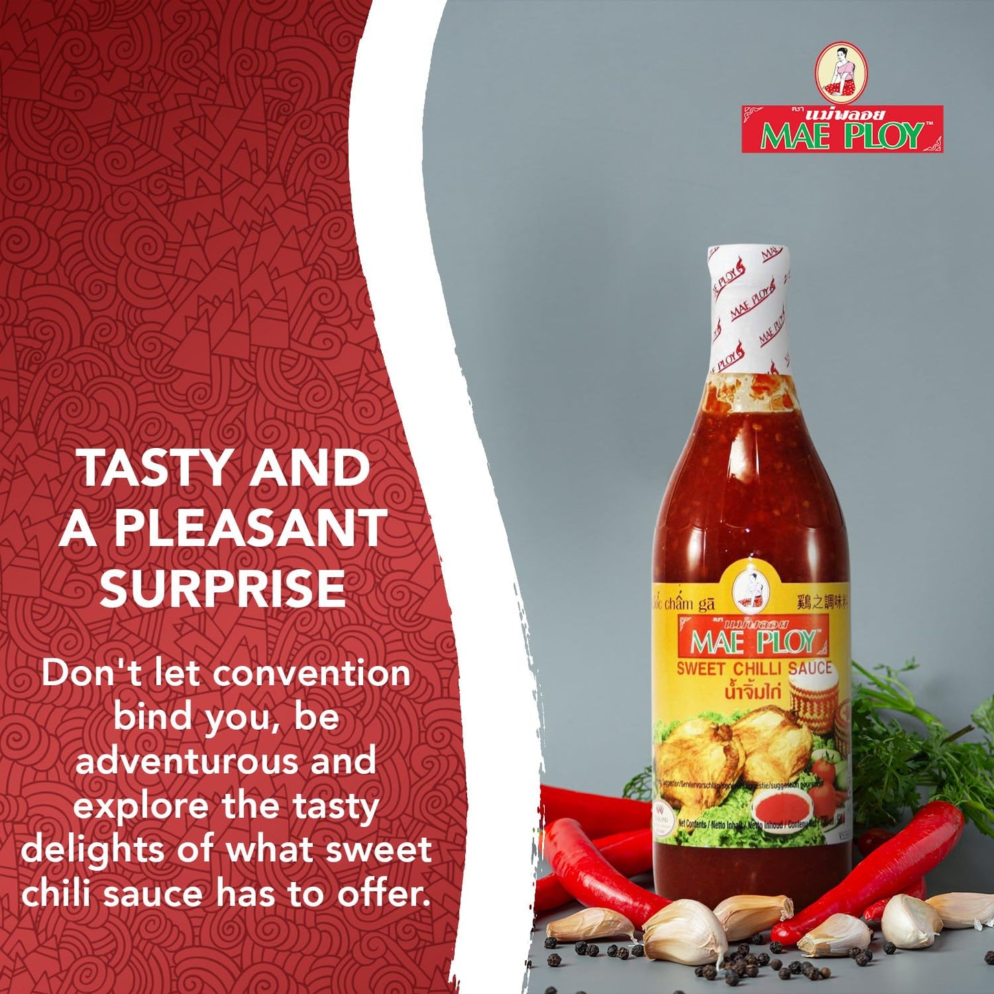 MAE PLOY SWEET CHILI SAUCE, 32 oz (Pack of 2)