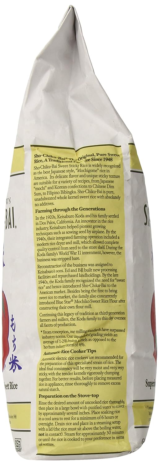 Koda Farms Sho-Chiku-Bai (Premium Sweet Rice) - 5lbs