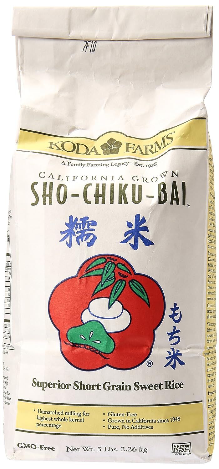 Koda Farms Sho-Chiku-Bai (Premium Sweet Rice) - 5lbs