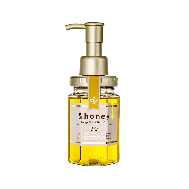 &honey Deep Moist Hair Oil Step3.0 (Moist Shine) 100ml - Damask Rose Honey Sent (Green Tea Set)