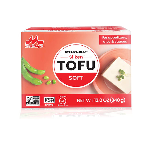 Mori-Nu Silken Tofu Soft | Velvety Smooth and Creamy | Low Fat, Gluten-Free, Dairy-Free, Vegan, Made with Non-GMO soybeans, KSA Kosher Parve | Shelf-Stable | Clean protein | 12oz x 12 Packs