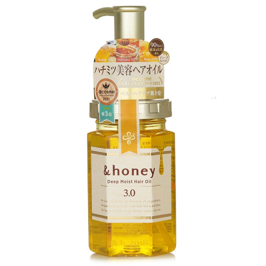 &honey Deep Moist Hair Oil Step3.0 (Moist Shine) 100ml - Damask Rose Honey Sent (Green Tea Set)