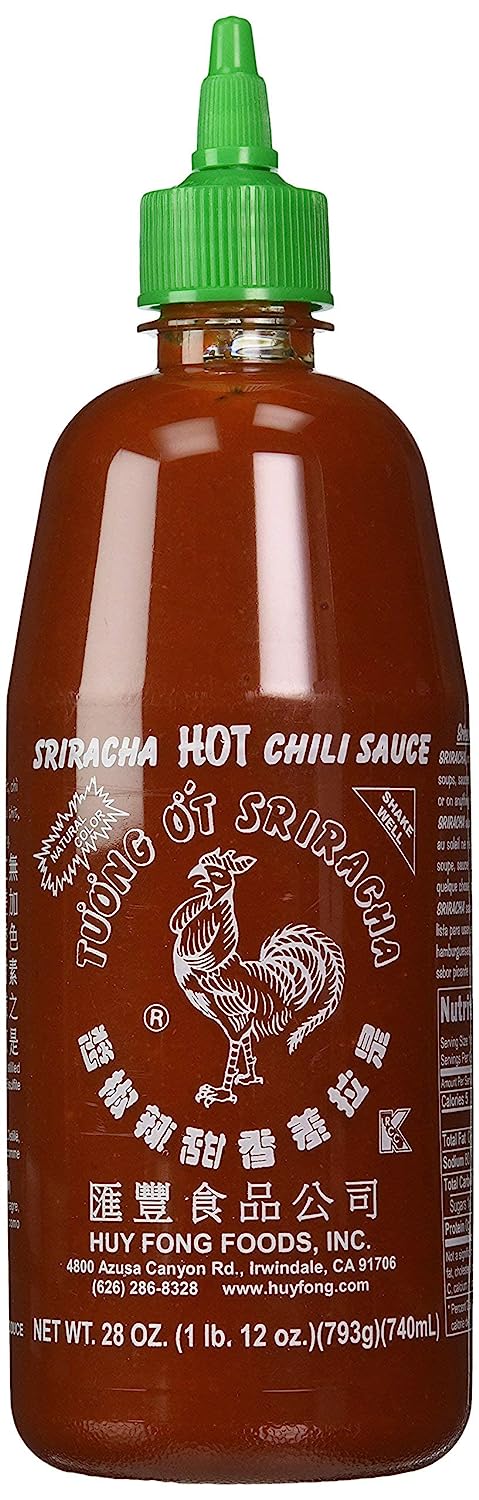 Huy Fong Sriracha Hot Chili Sauce Pack of 2 (28 oz)