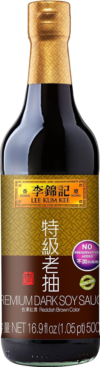 Lee Kum Kee Premium Light Soy Sauce, 16.9-Ounce + Lee Kum Kee Premium Dark Soy Sauce - 16.9 fl. Ounce + One NineChef Spoon