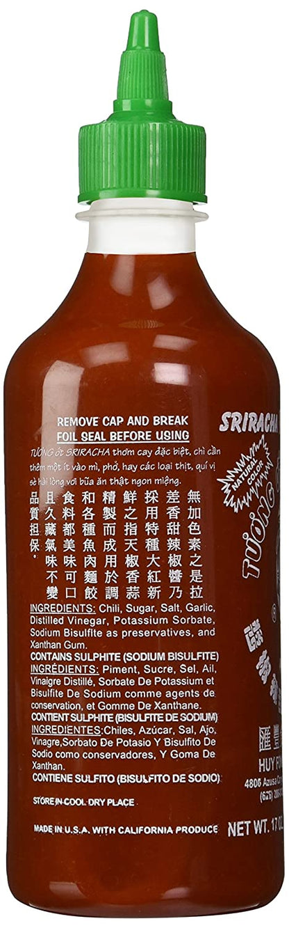 Huy Fong Foods, Inc. - Sriracha Hot Chili Sauce - 17 oz.