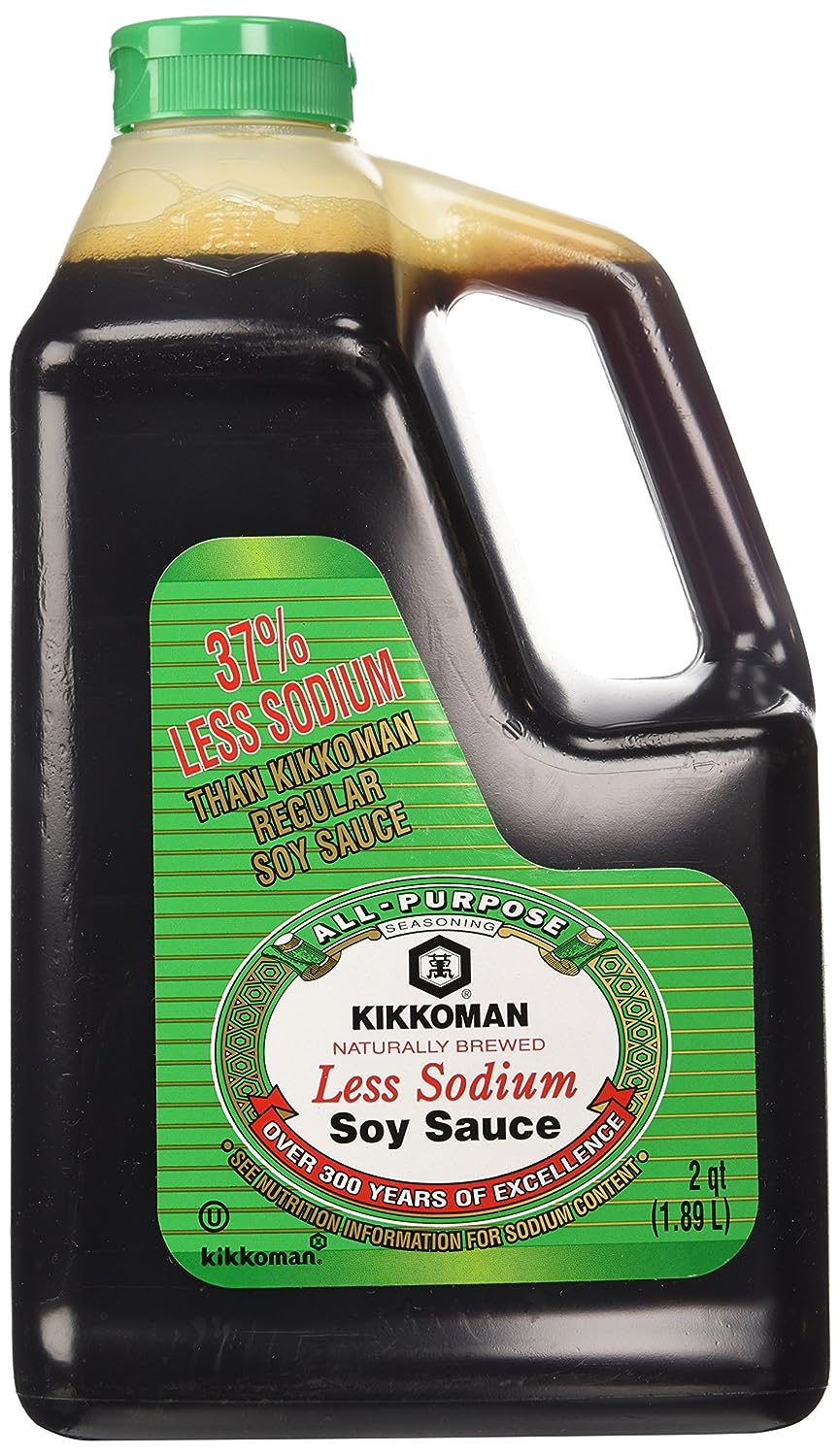 Kikkoman Lite Soy Sauce, 64-Ounce Bottle