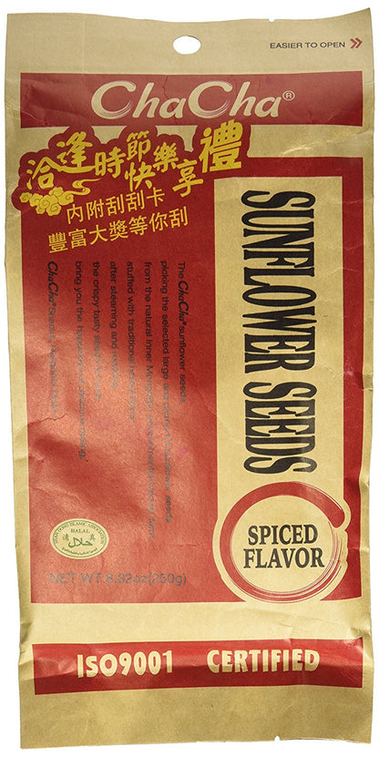 ChaCha Spiced Roasted Sunflower Seeds (3 Pack, Total of 750g)