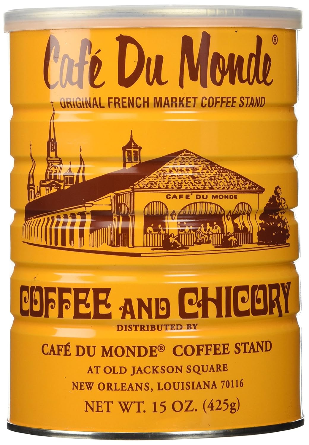 Cafe Du Monde Half a Dozen Cans (6 Cans) of Coffee Du Monde - 15 oz. cans