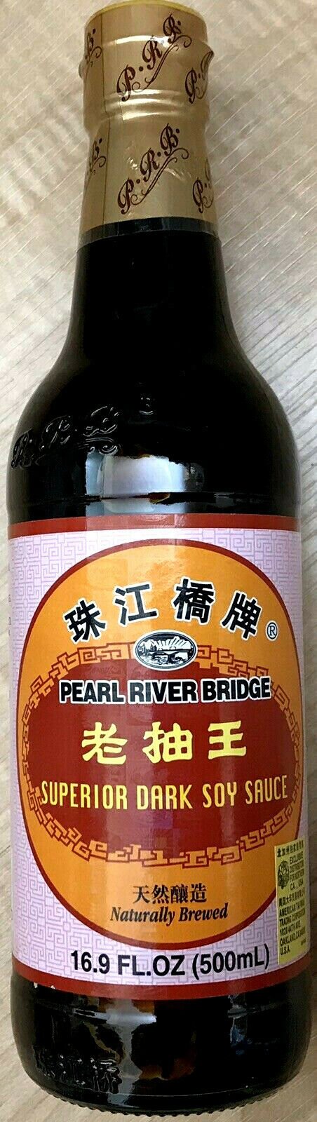 Soy Sauce, Pearl River Bridge Superior Dark ,16.9-Ounce Plastic Bottles